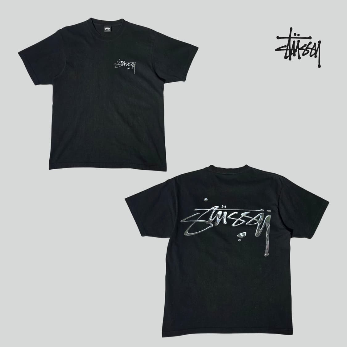 [M]스투시 머큐리 반팔 티셔츠 상품이미지1