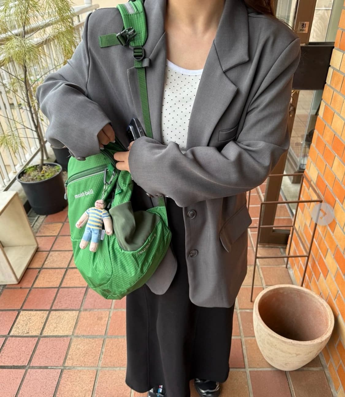 💚몽벨 필드팩 그린 백팩💚/계란키링 포함 상품이미지2