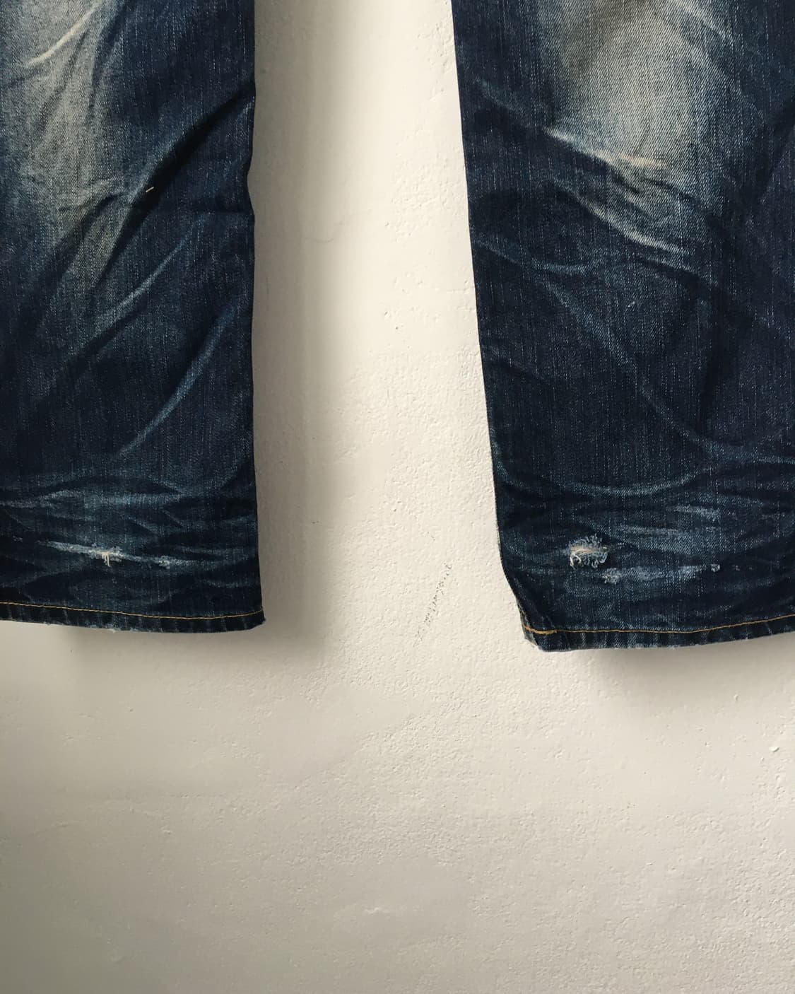 Back lettering point denim pants 상품이미지4