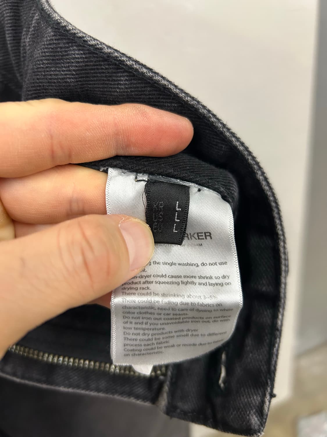 PIECE WORKER 패턴 블랙 진 상품이미지9