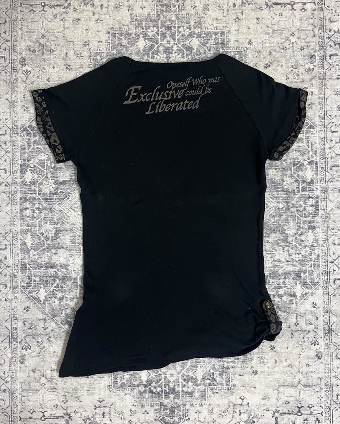 Y2K Rockstar Graphic Slim T-shirts 상품이미지7