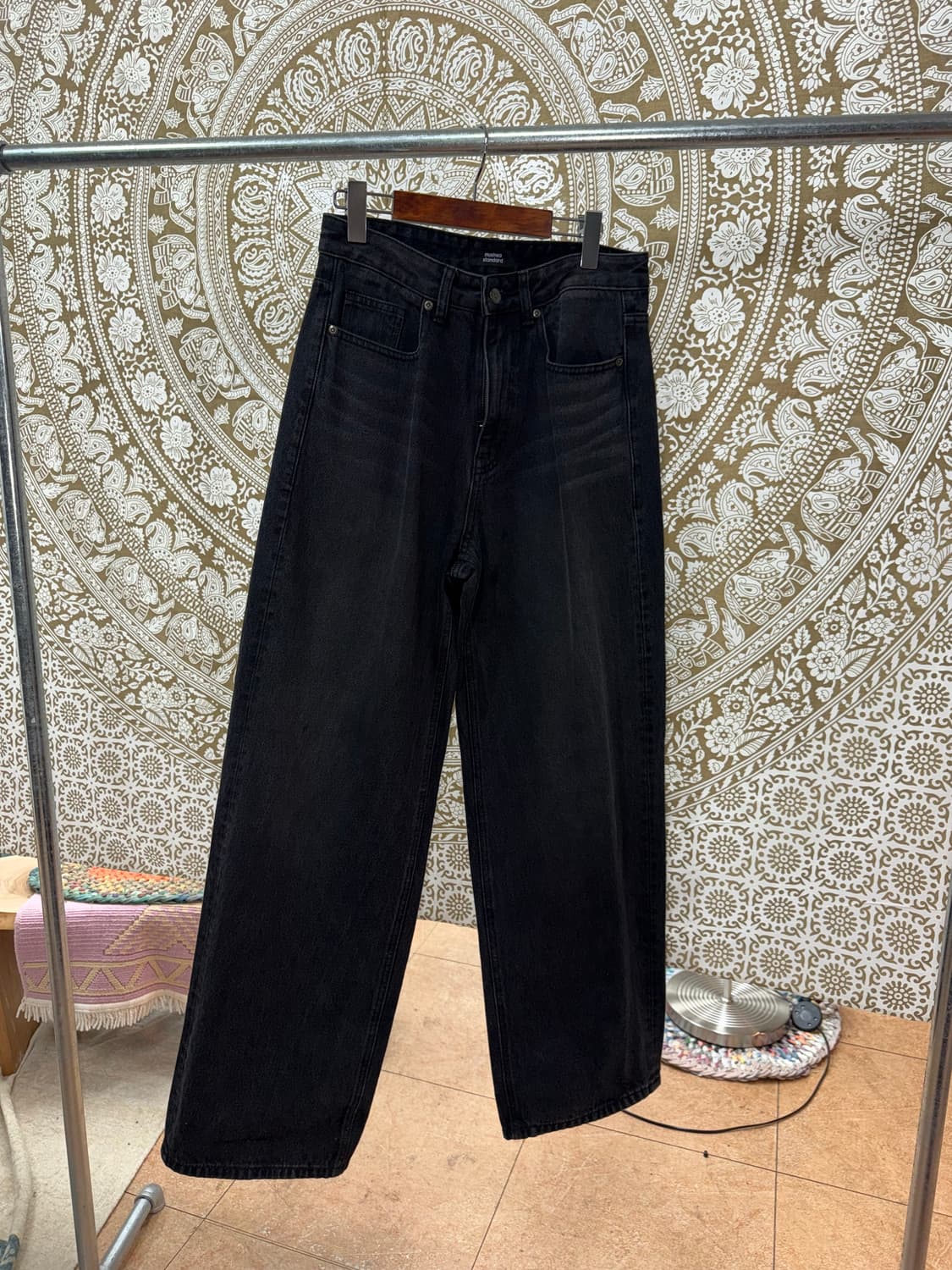 무신사스탠다드 흑청 데님팸츠  상품이미지3