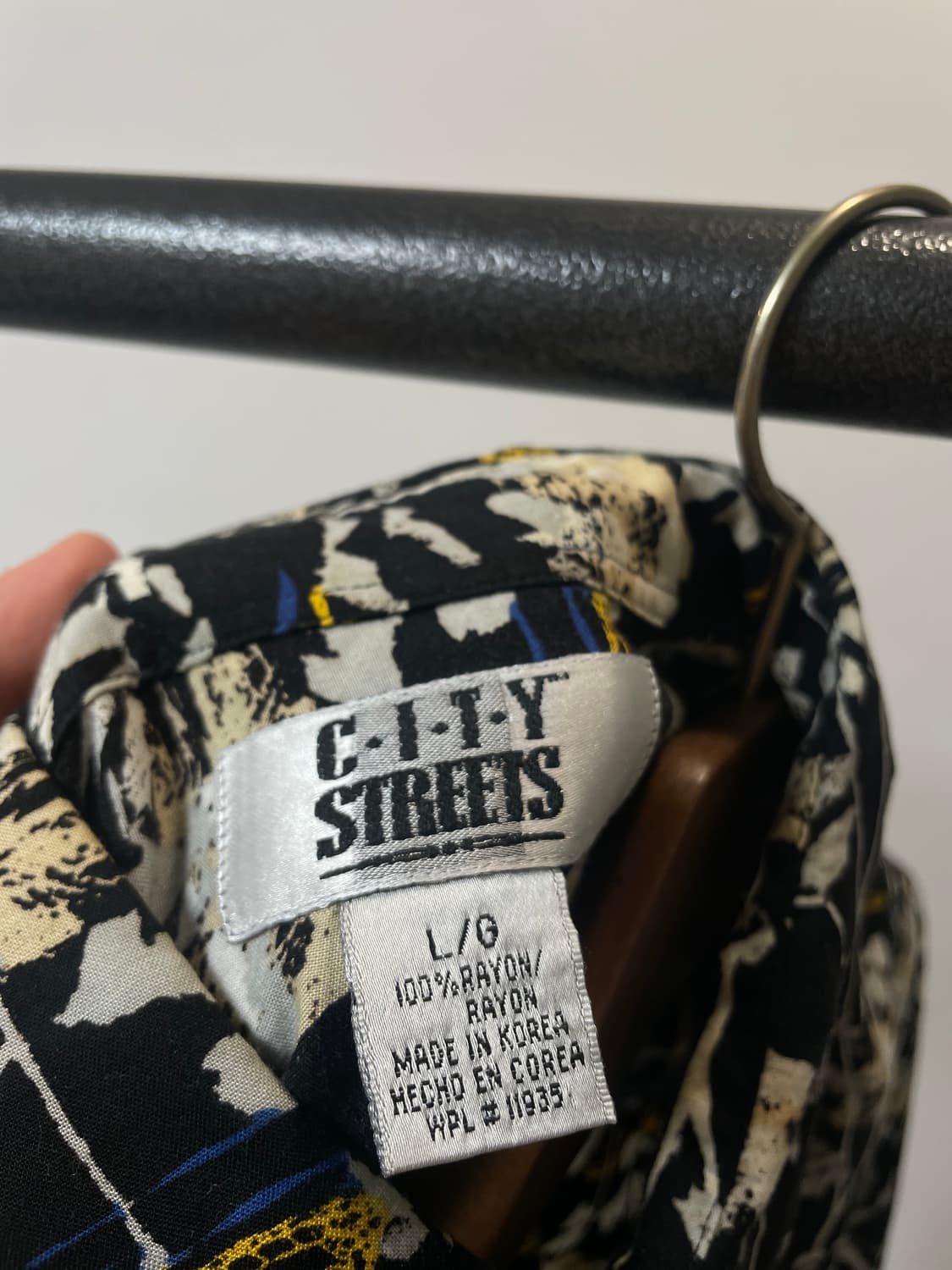 (L) city streets 올드스쿨 레이온 패턴 반팔 셔츠 상품이미지5