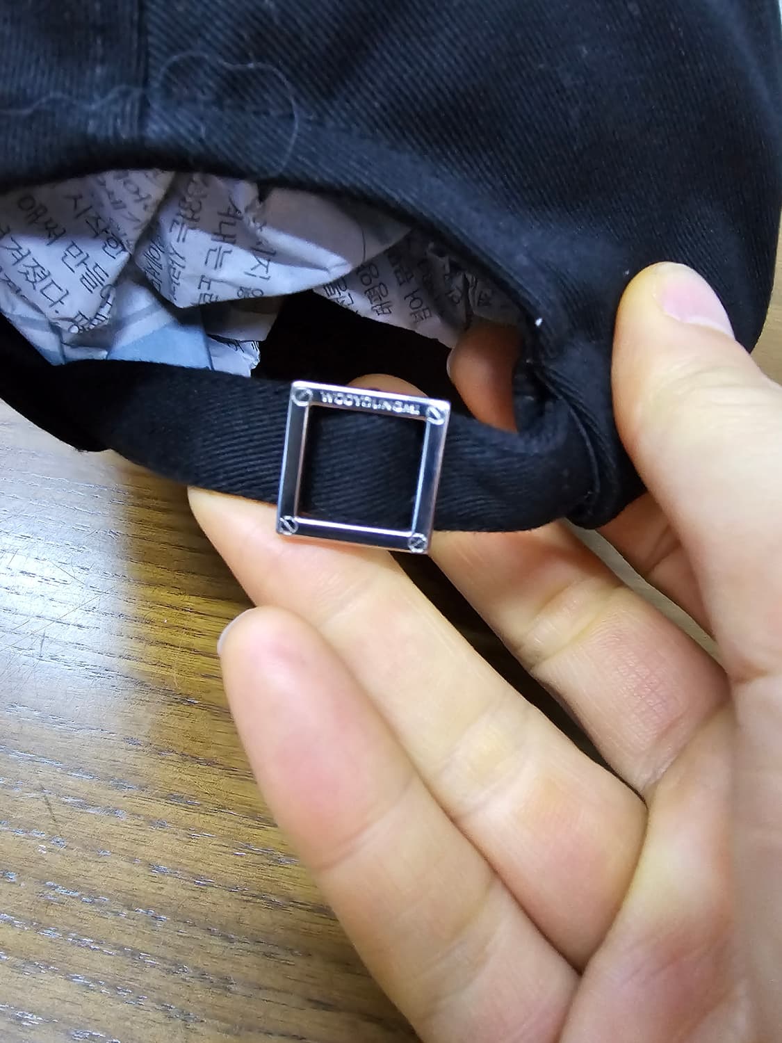 우영미 블랙 볼캡 모자 상품이미지4