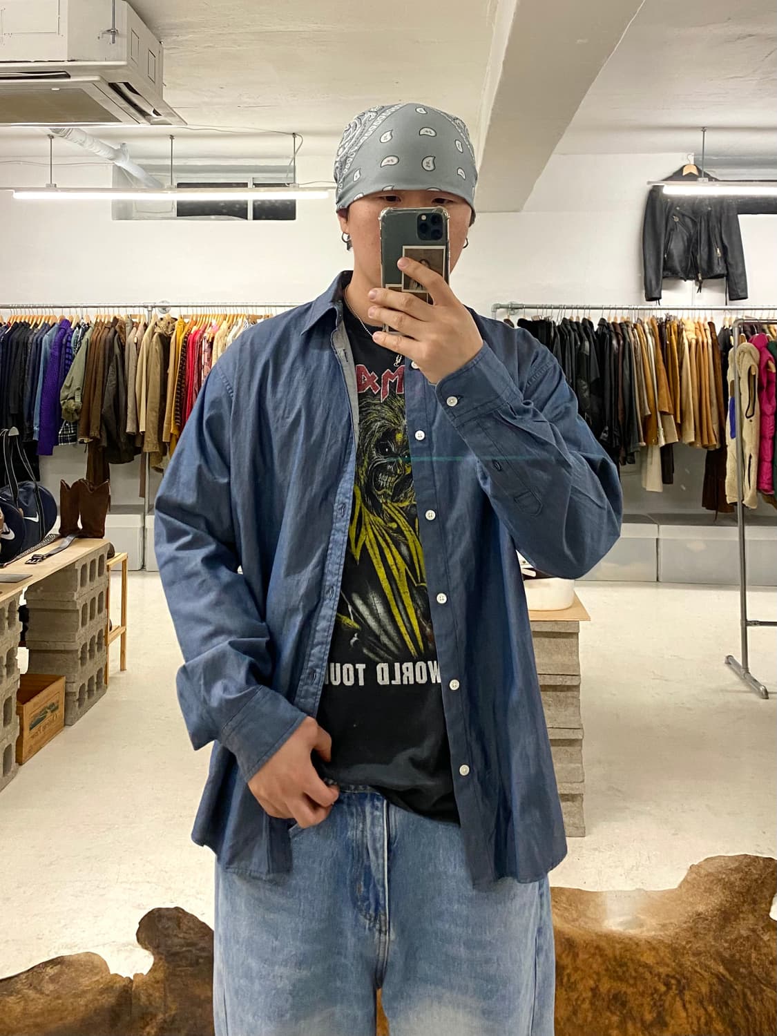 BEAMS shirts 빔즈 오리지널 패브릭 셔츠 상품이미지8
