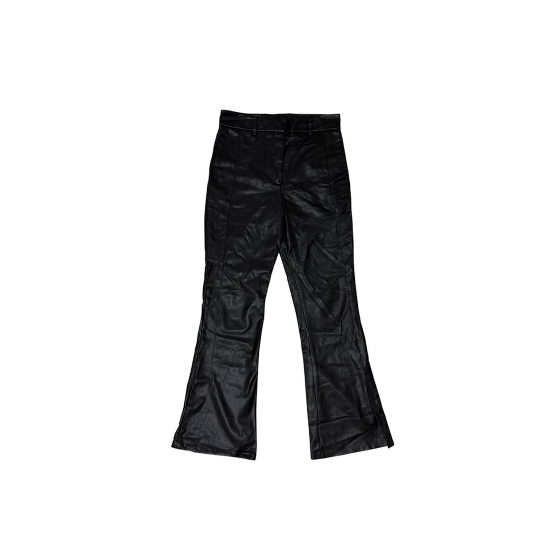 앤더슨벨 사이드슬릿 부츠컷 레더 트라우저 상품이미지1