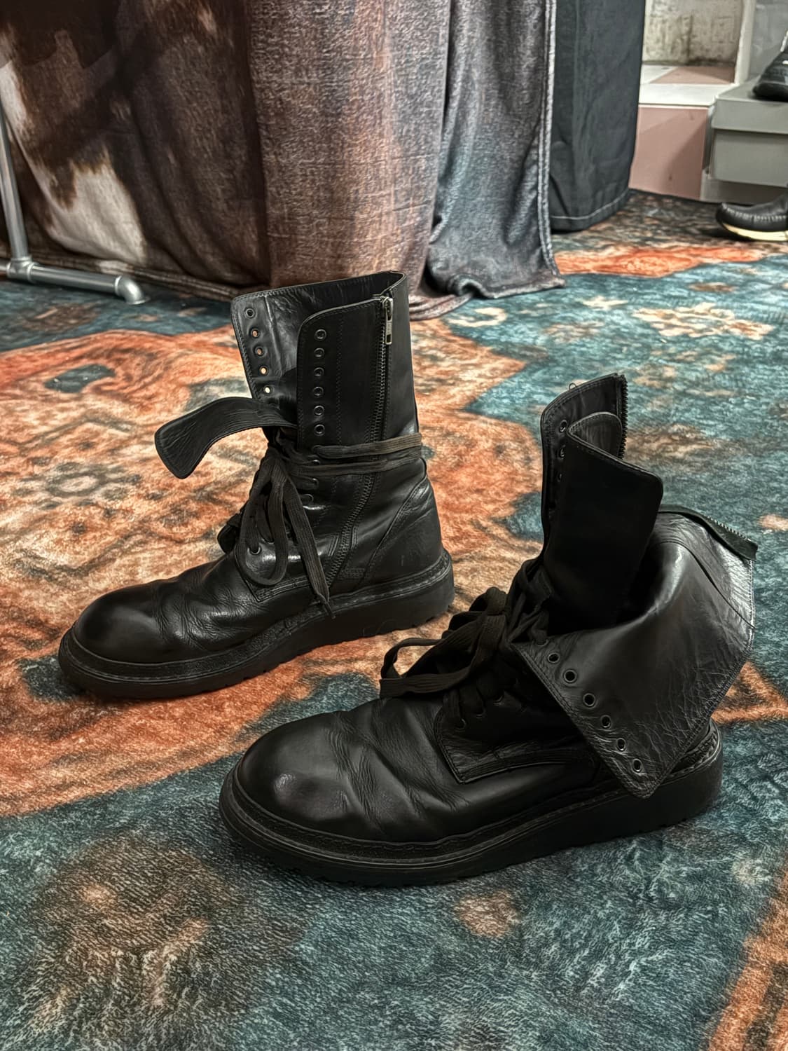 TTF✳️앤드뮐미스터 사이드지퍼 컴뱃부츠 상품이미지5