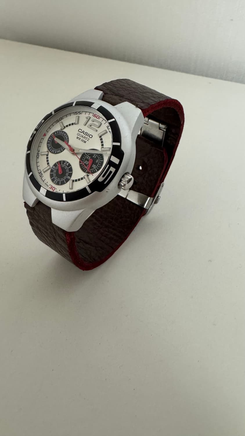 카시오 쿼츠 손목시계 가죽시계 상품이미지2