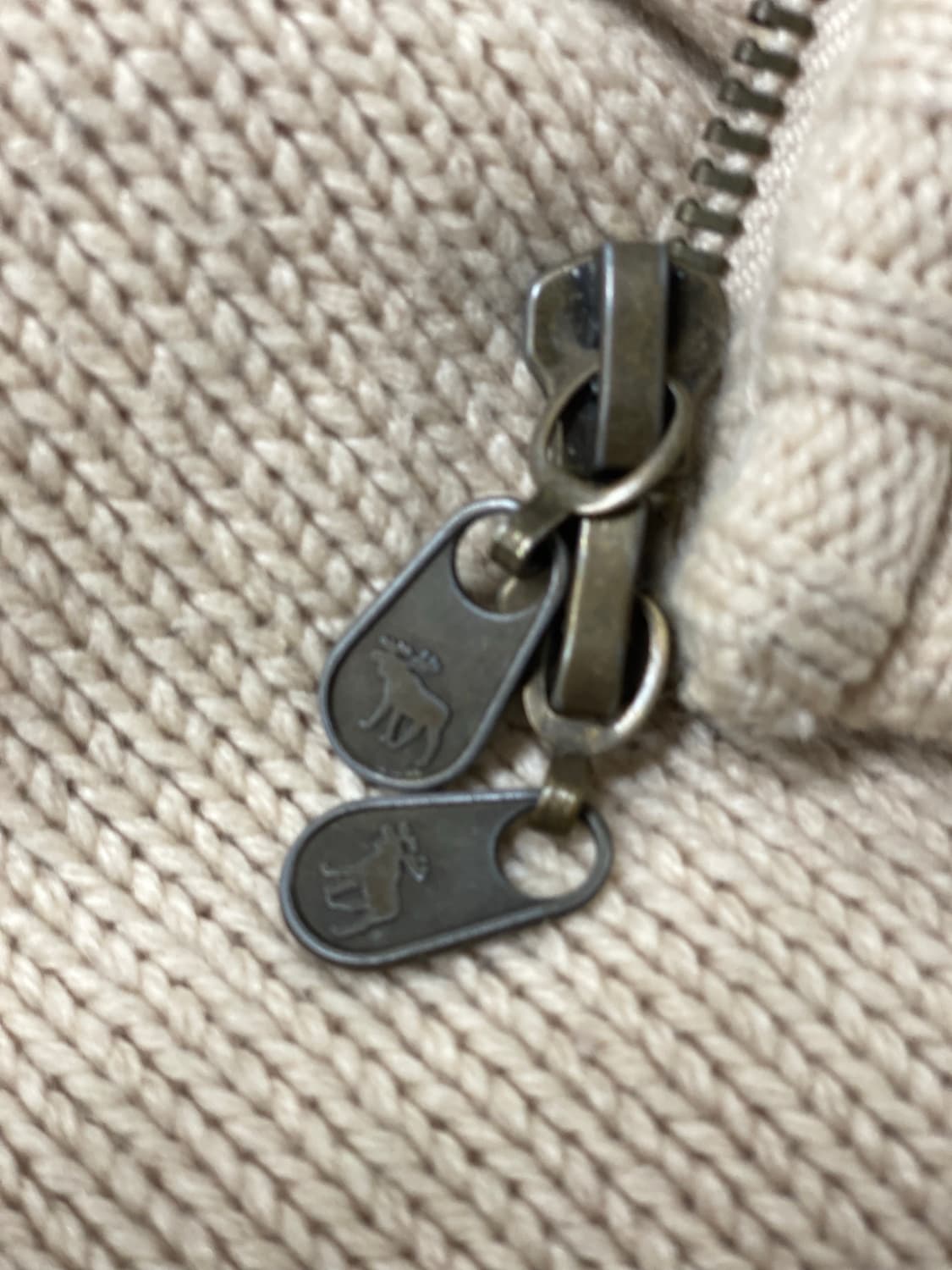  아베크롬비 Abercrombie 토끼퍼 집업 가디건 XS 상품이미지9