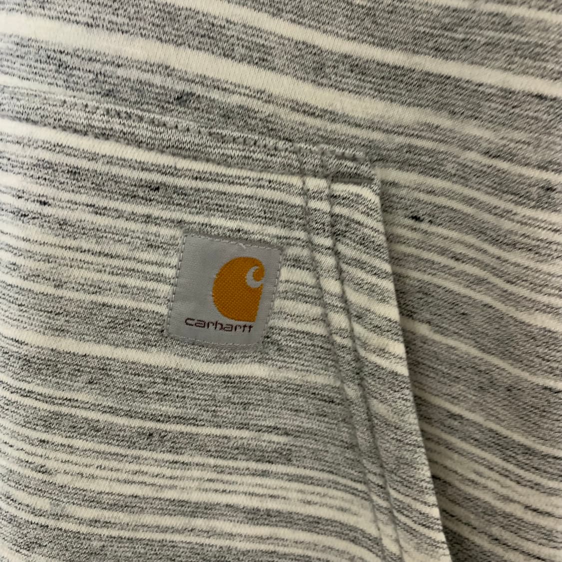칼하트 스트라이프 하프집업 반집업 후드티 그레이 XXL 빈티지 상품이미지2