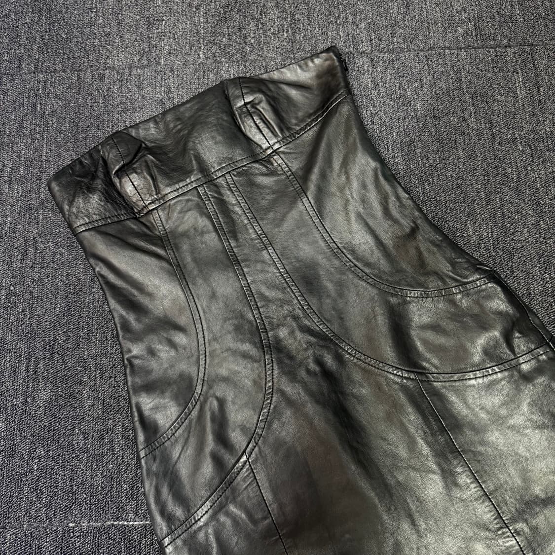 알마니 익스체인지 양가죽 튜브 원피스  상품이미지2