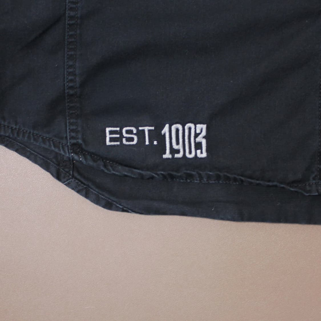 Harley Davidson 백자수 레이싱 블랙 반팔 워크 셔츠 상품이미지6