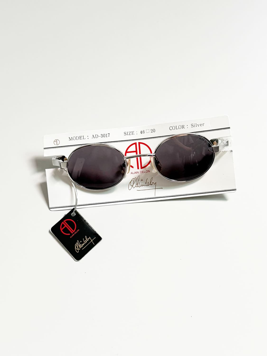 90s ALAIN DELON 알랭들롱 실버 오벌 프레임 빈티지 선글라스 상품이미지1