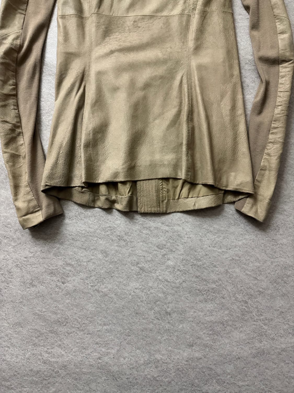 릭오웬스 사선 램스킨 자켓 상품이미지6