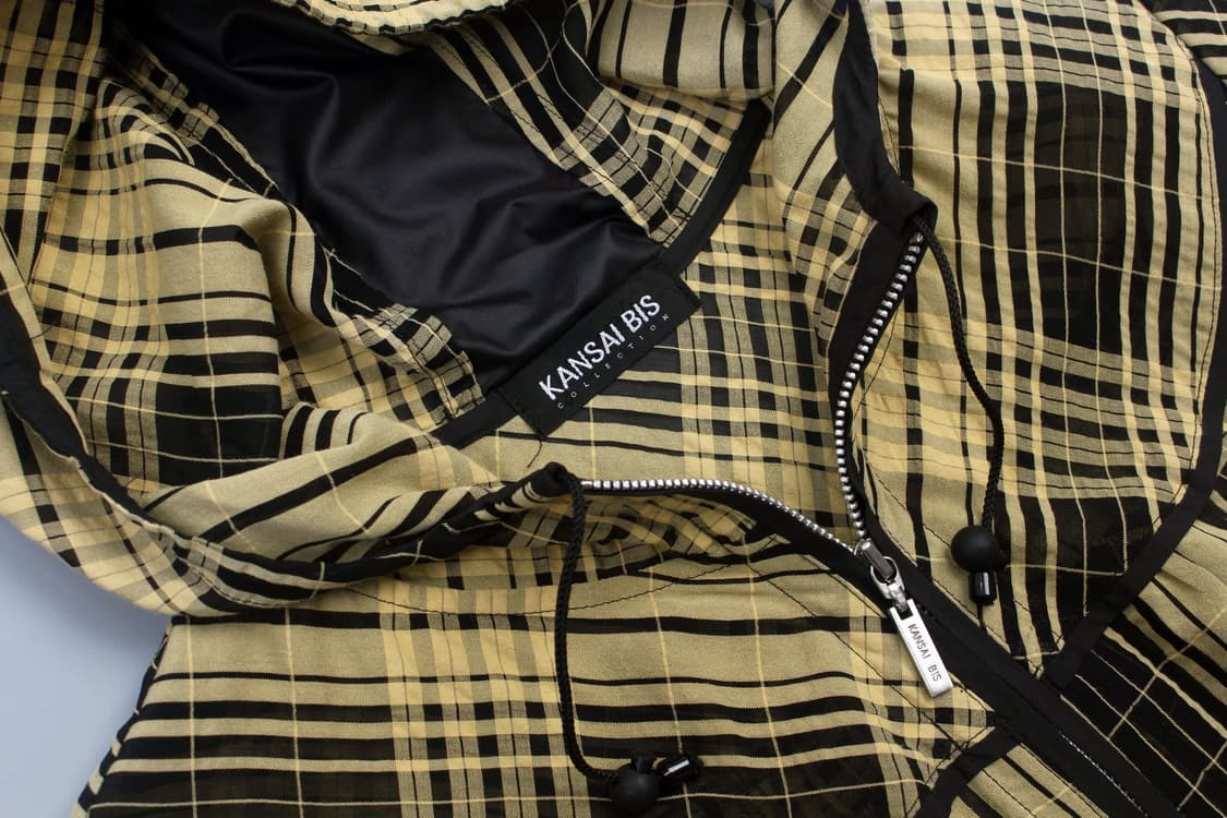 KANSAI BIS Check Hood Half Sleeve Zip Ja 상품이미지3