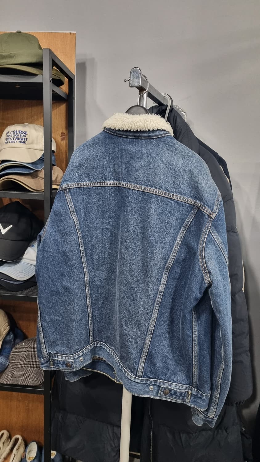 남성 쉐르파 청자켓(리바이스 제품) 105적당(L)  5번내외착용 상품이미지3