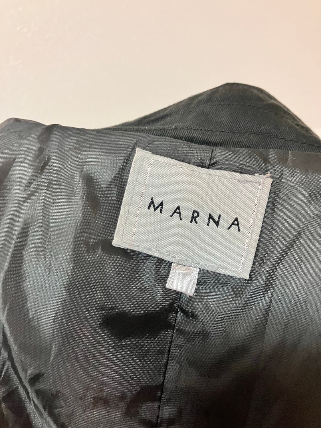 Marna 블랙 트렌치코트 일본빈티지 빈티지코트 트렌치코트 상품이미지5