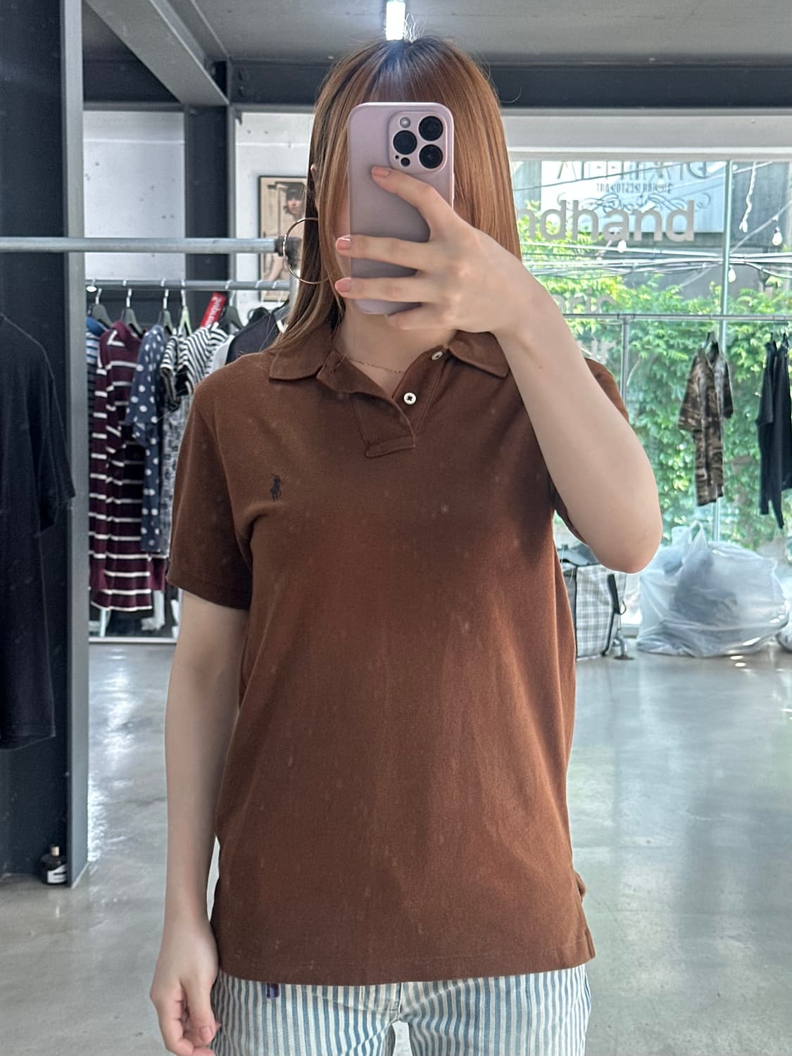 폴로 포니 Pk 반팔티 브라운 상품이미지2