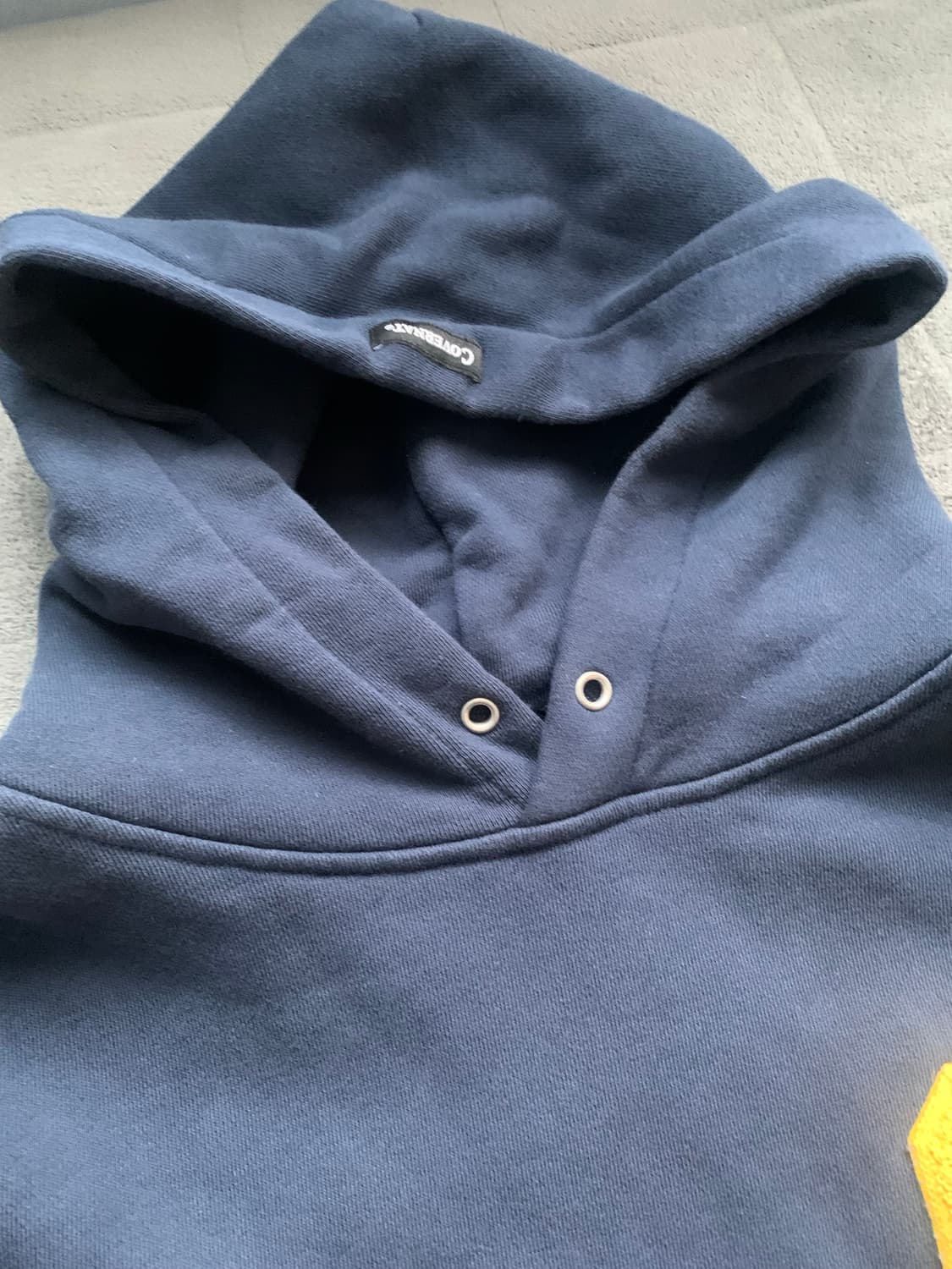 커버낫 C로고 네이비 후드티 M 상품이미지4