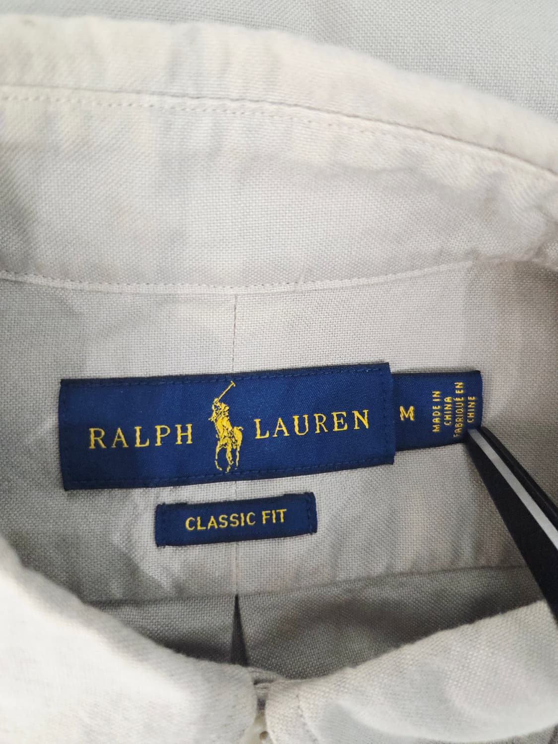 폴로 랄프로렌 클래식핏 긴팔 셔츠 베이지그레이 상품이미지7