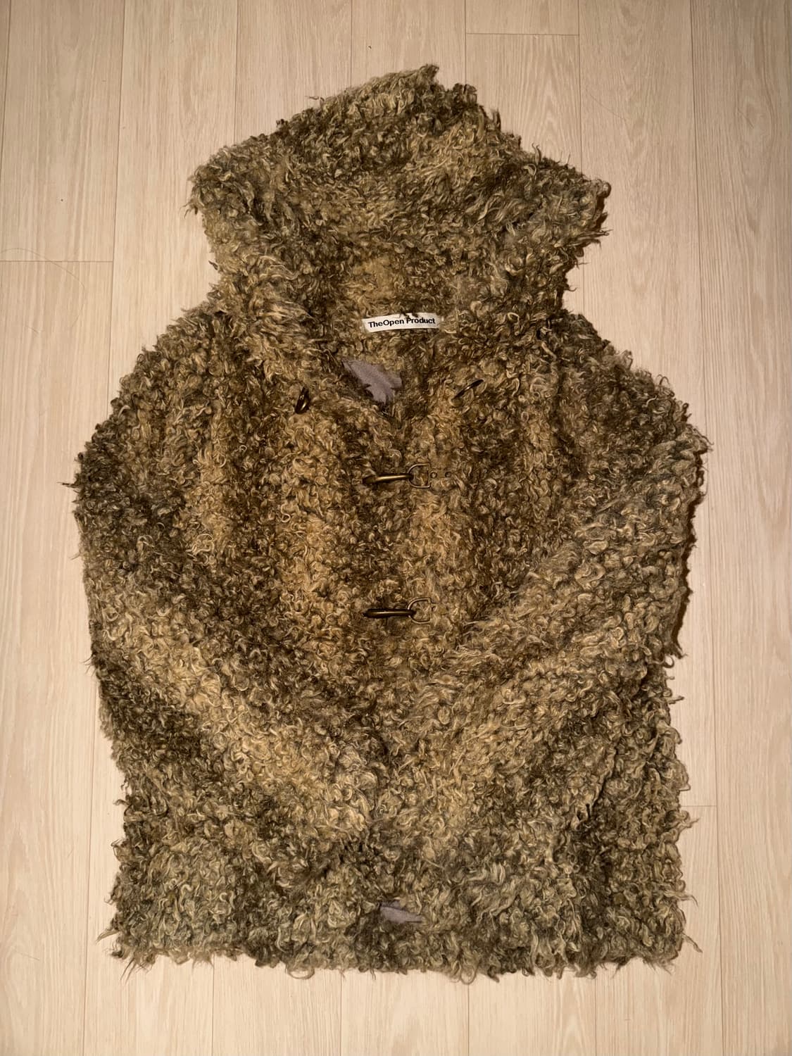 더오픈프로덕트 시어링 후드 퍼 자켓 상품이미지2