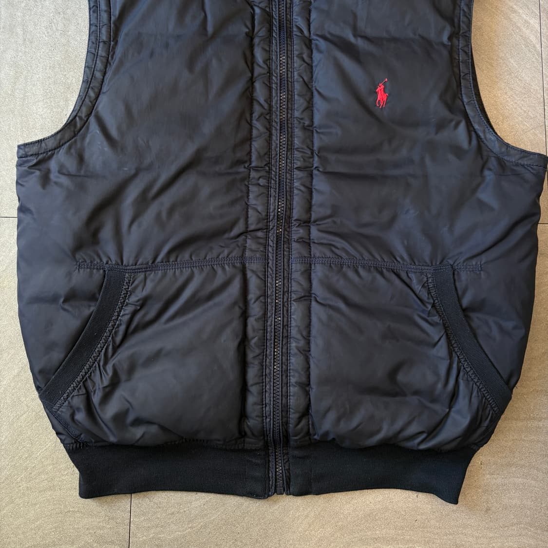 폴로 정품 네이비 덕다운 푸퍼 패딩 조끼  상품이미지4