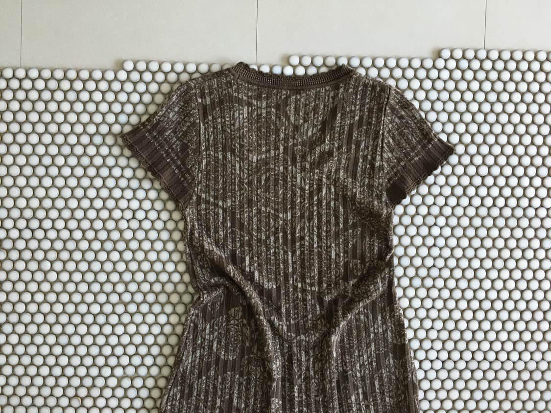 axes femme) floral jacquard knit dress 상품이미지3