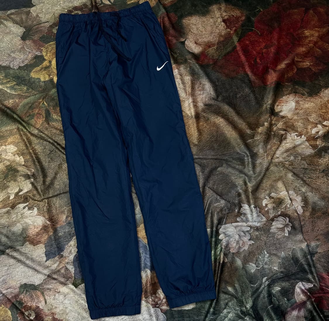 나이키 빈티지 화이트 스우시 스몰로고 네이비트랙팬츠 M 상품이미지1