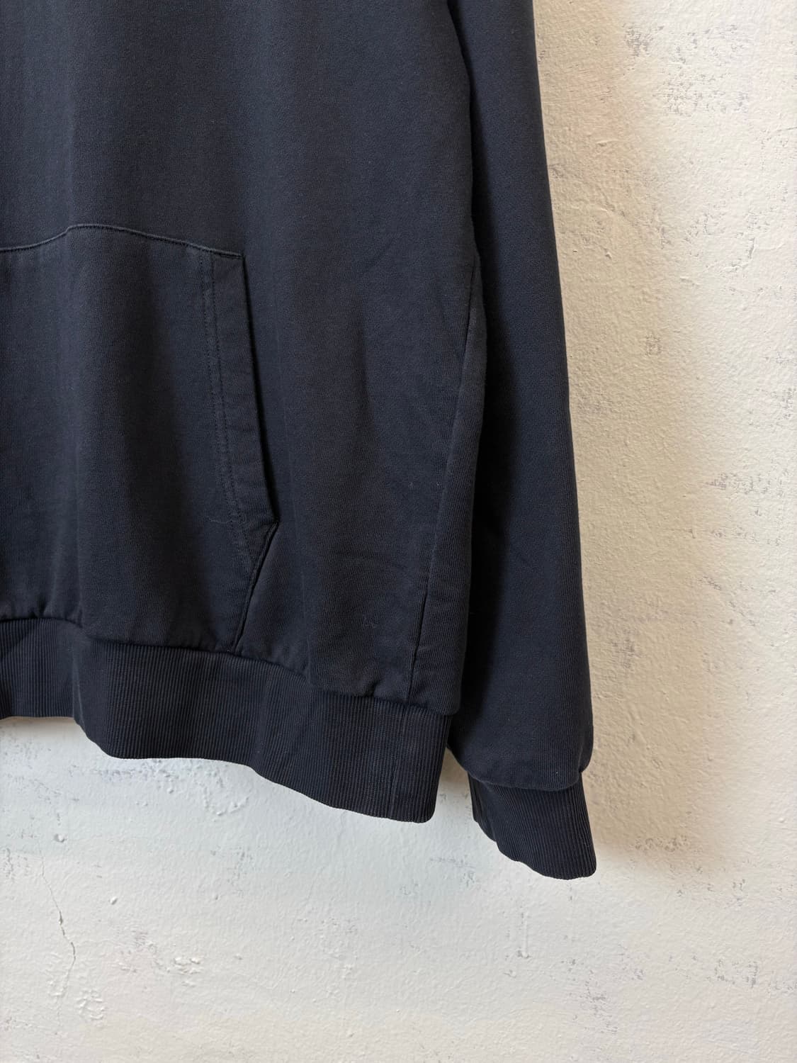 노스페이스 빅 스퀘어 로고 블랙 후드티 상품이미지5