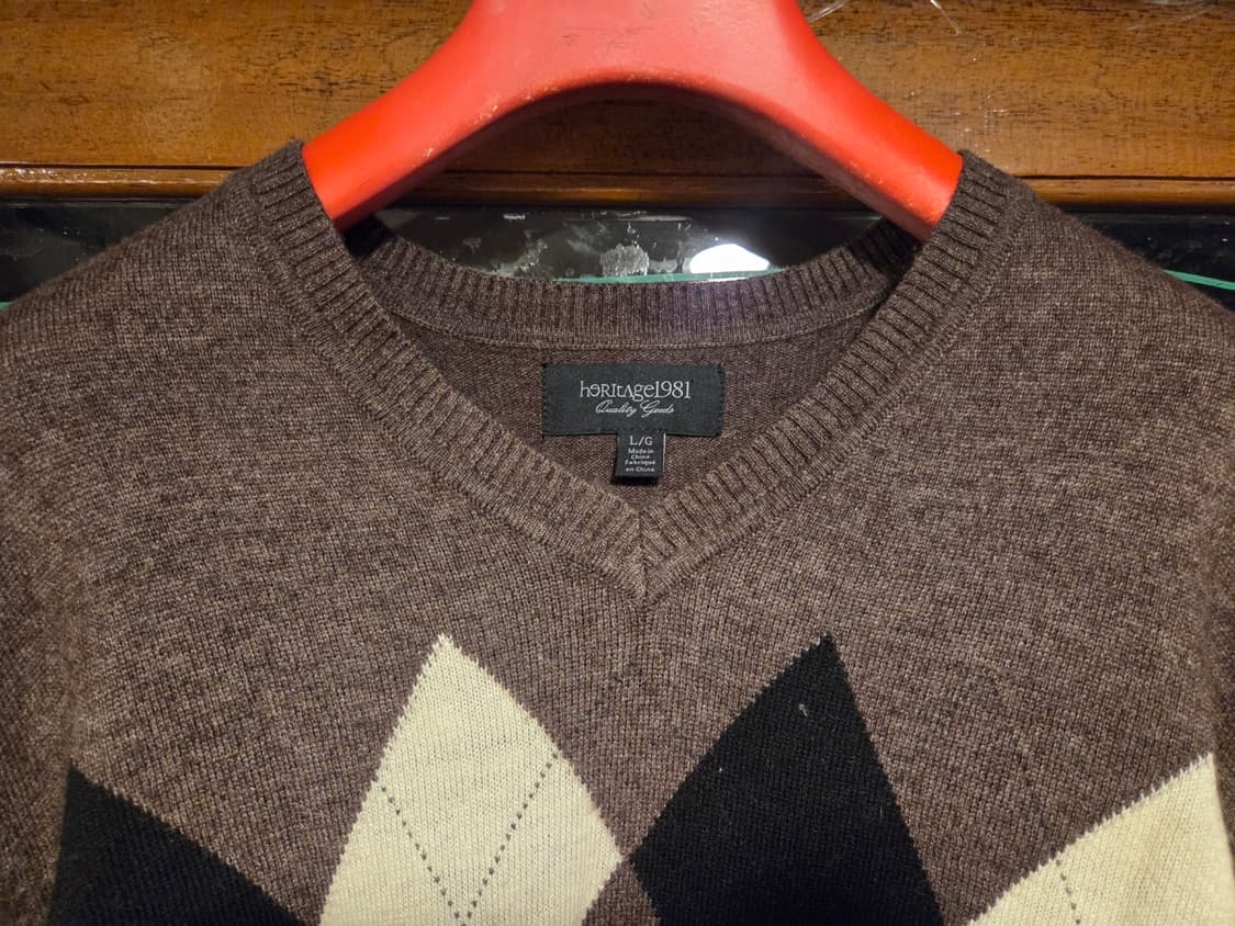 헤리티지 1981 아가일니트 상품이미지2