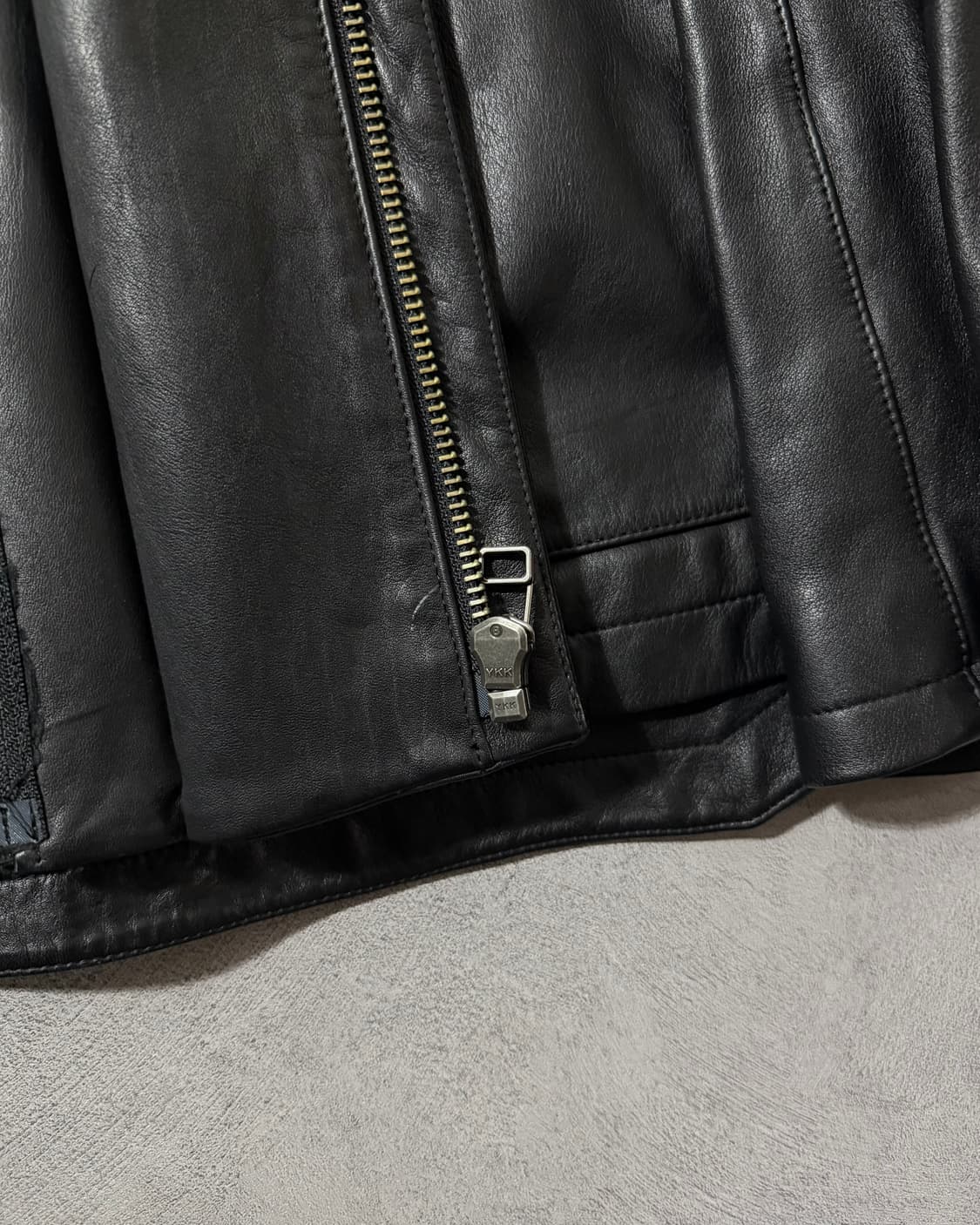 헬무트랭X트래비스스캇 카우스킨 후드 레더자켓  상품이미지10