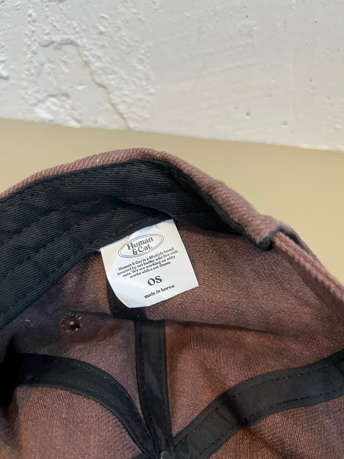 휴먼앤캣 파운드 아플리케 로고 플랫 브림 캡 모자 상품이미지3