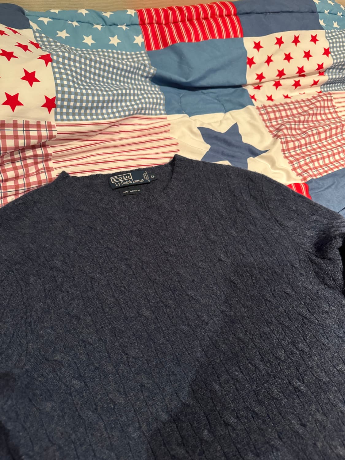 폴로 캐시미어 100 케이블 니트 상품이미지2