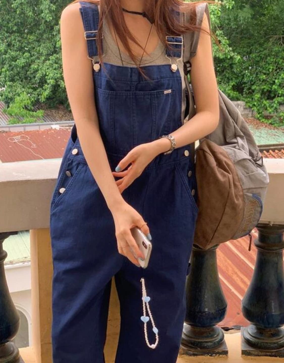 미뉴에트 멜빵바지 오버롤(화이트) 상품이미지3