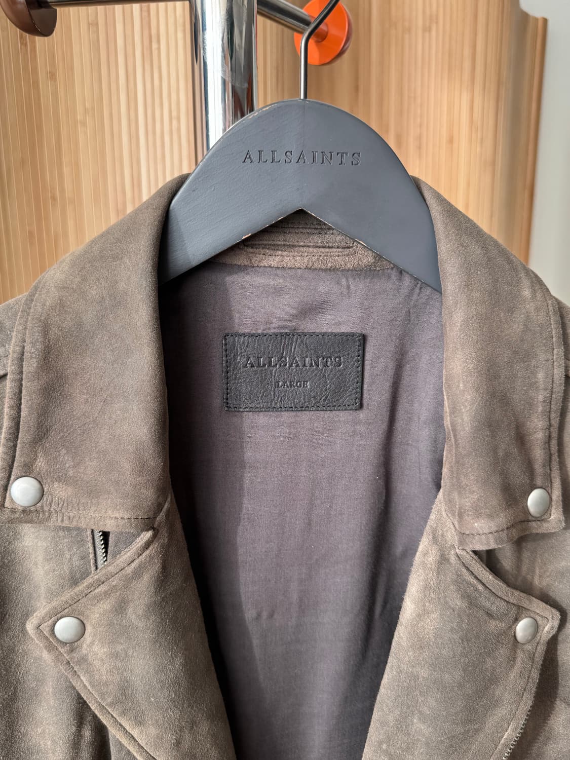 올세인츠 카노 스웨이드 바이커 자켓 L 상품이미지9