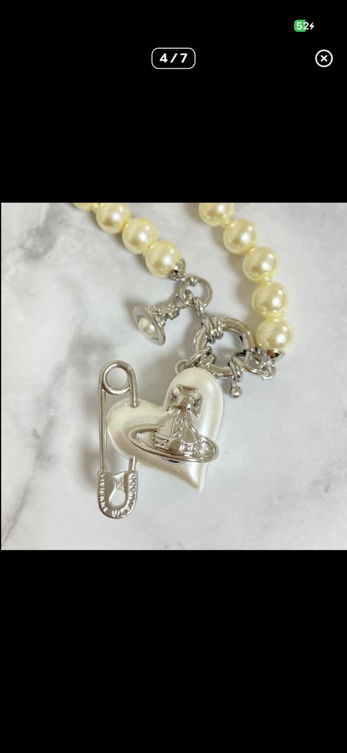 비비안웨스트우드 아카이브 오리에타 진주펄 초커 목걸이 상품이미지4