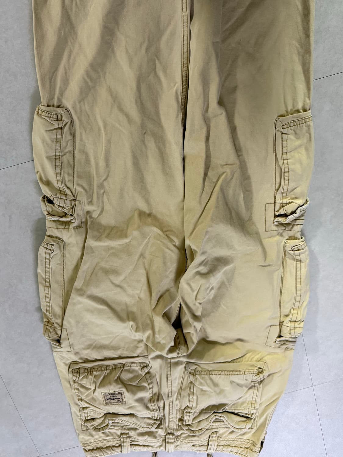 베이지 포켓 카고 바지 상품이미지3