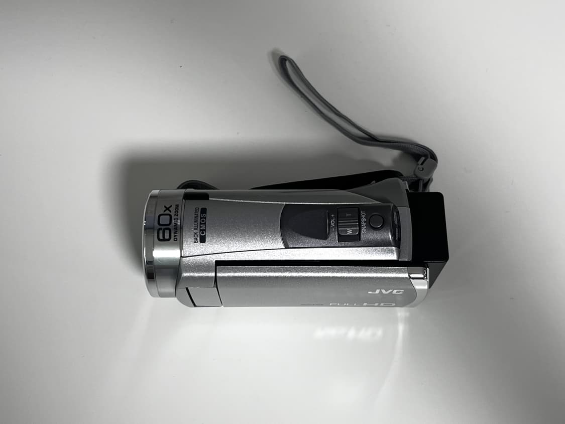 미사용 보관품/ jvc gz hm177 빈티지 캠코더 실버 상품이미지7