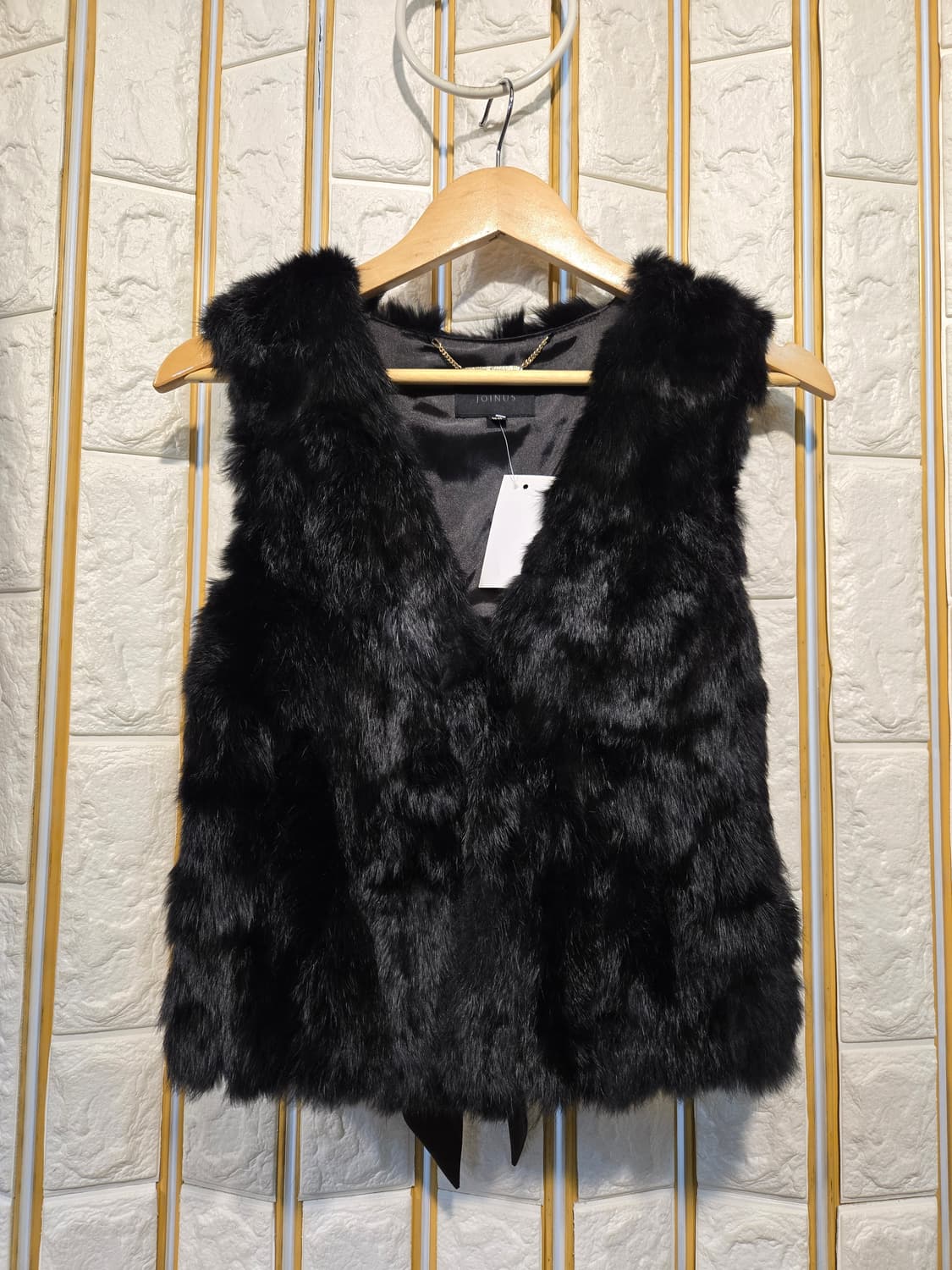 조이너스 토끼털 조끼 베스트 새상급 토끼털 100% 상품이미지1