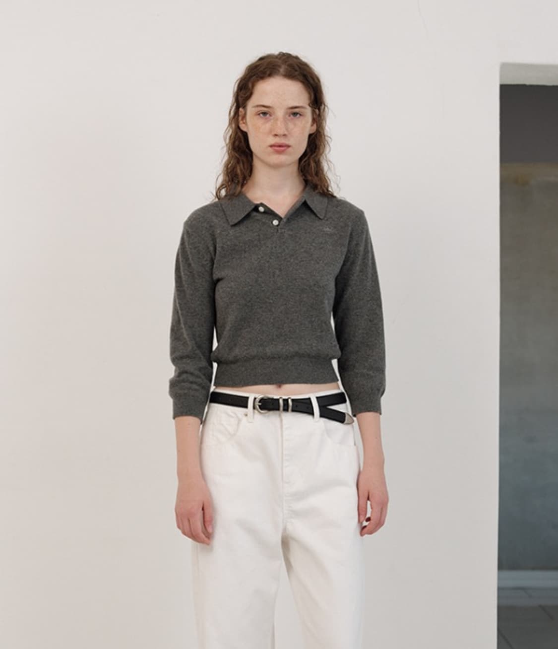 캐시미어 폴로니트 상품이미지1