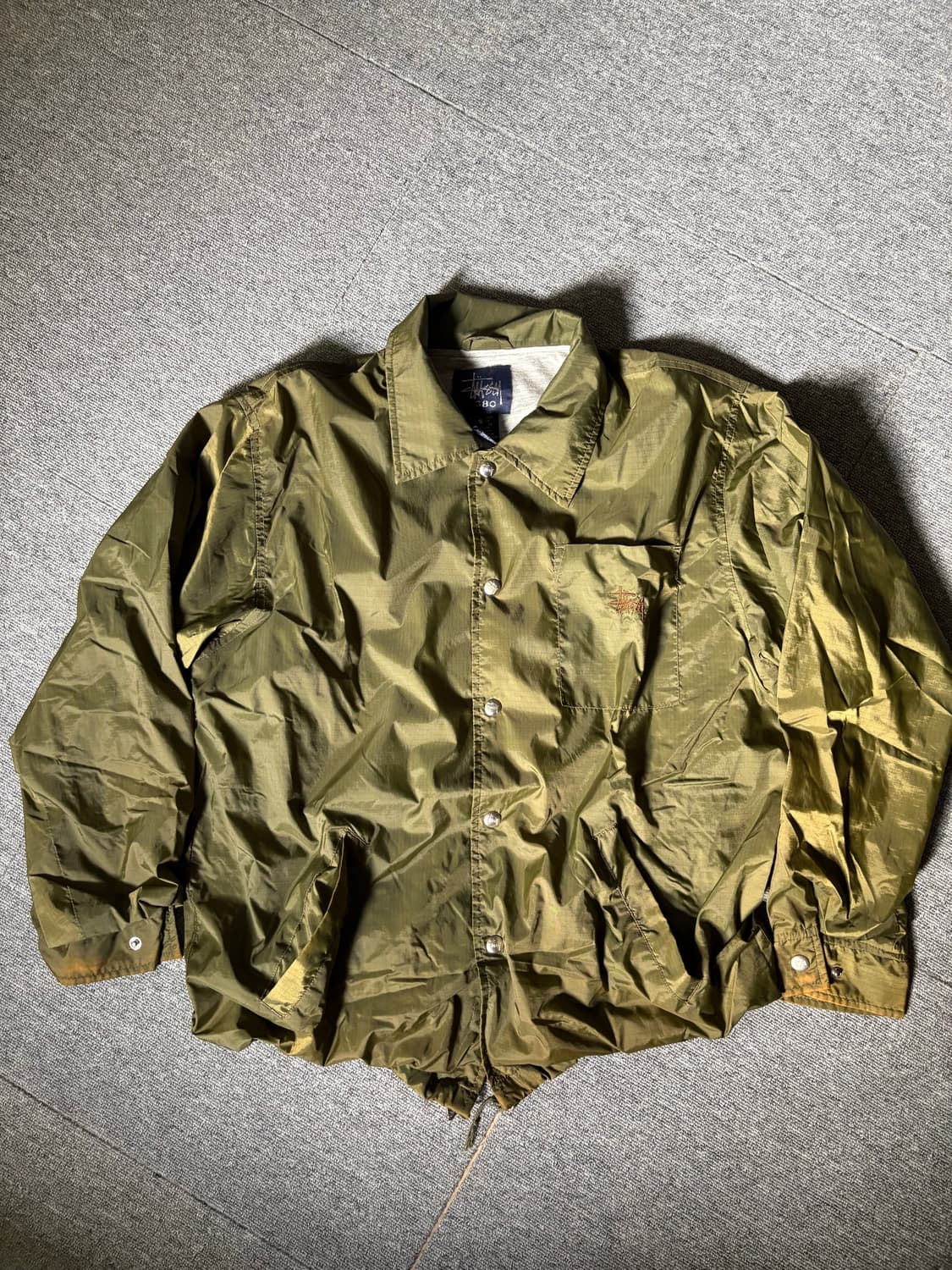 [S] 90s 올드스투시 올리브 코치자켓 상품이미지1