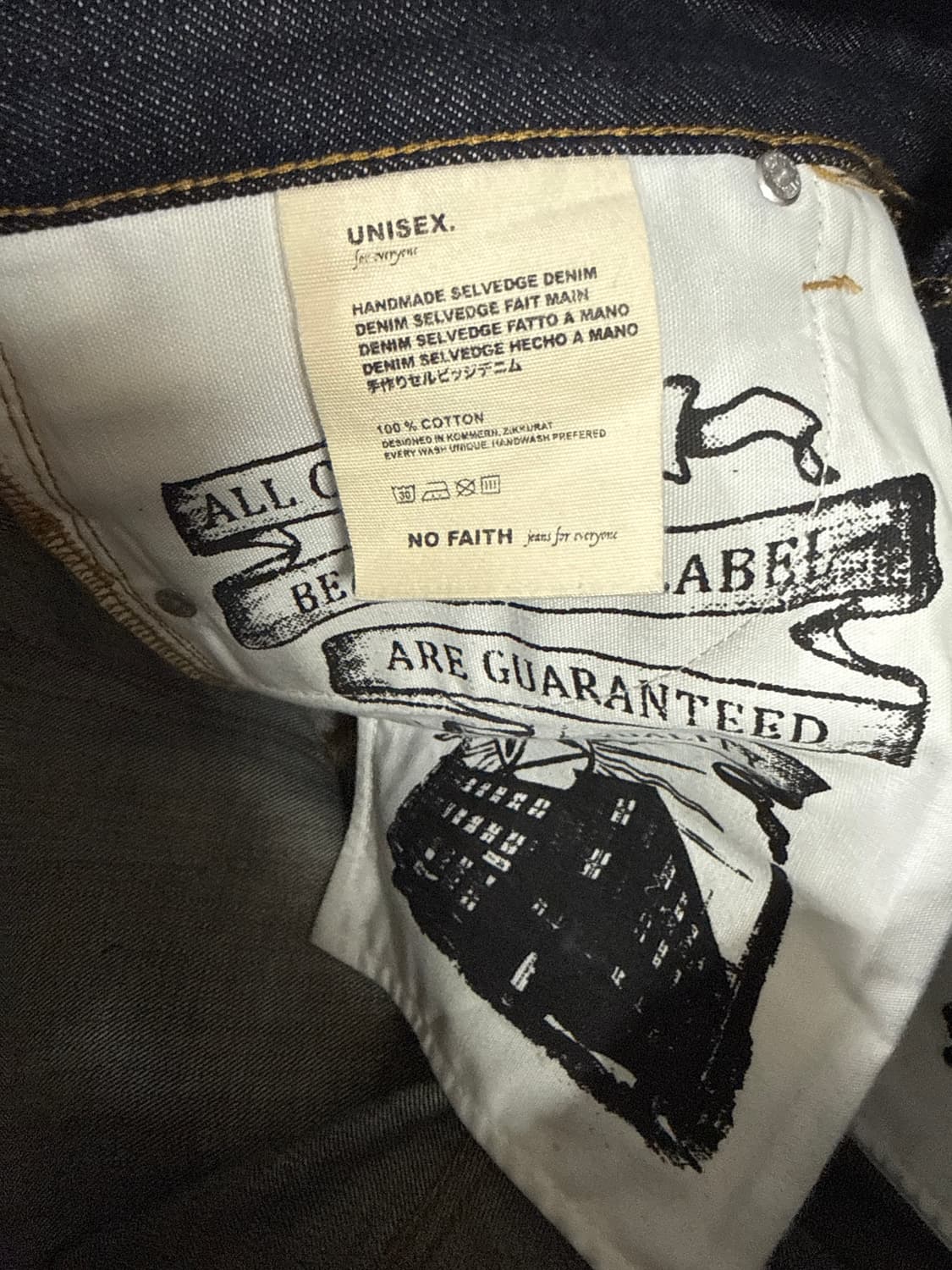 Nofaithstudios 재패니즈 울트라 루스 셀비지 데님 (L) 상품이미지6