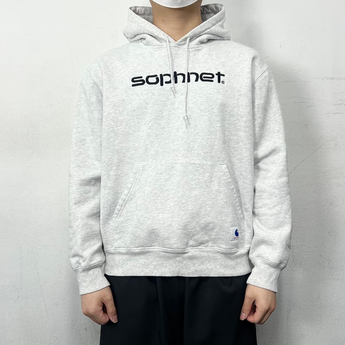 칼하트 WIP x 소프넷 로고 스웻 후디 그레이 상품이미지2