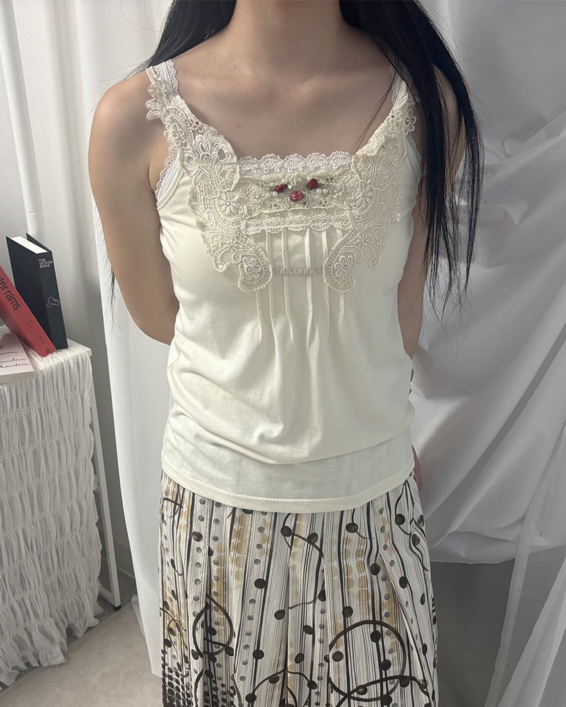 axes femme hime lace appliqué sleeveless 상품이미지8