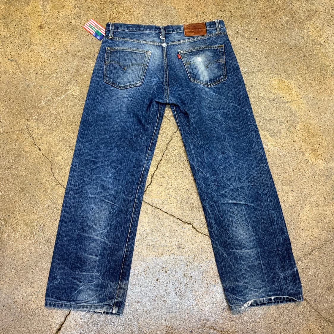 90s Made in USA 미국 빈티지 리바이스 501 셀비지 청바지 상품이미지5