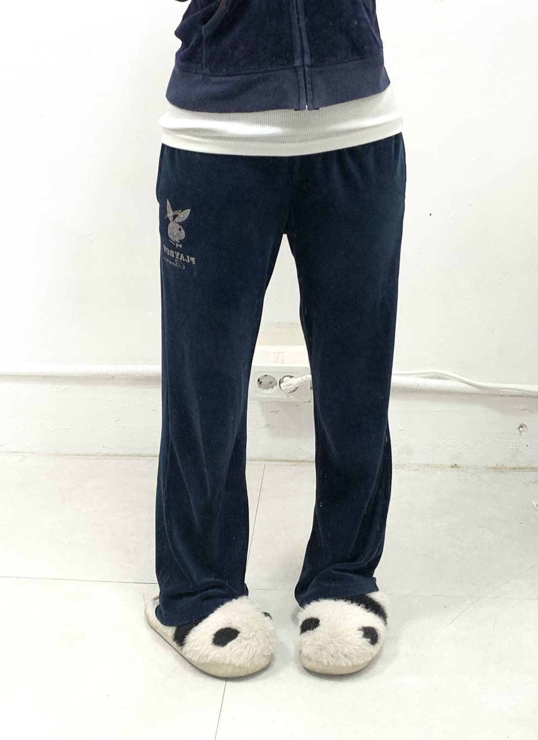 [PLAY BOY] 플레이보이 갸루 벨벳 트레이닝 팬츠 상품이미지3