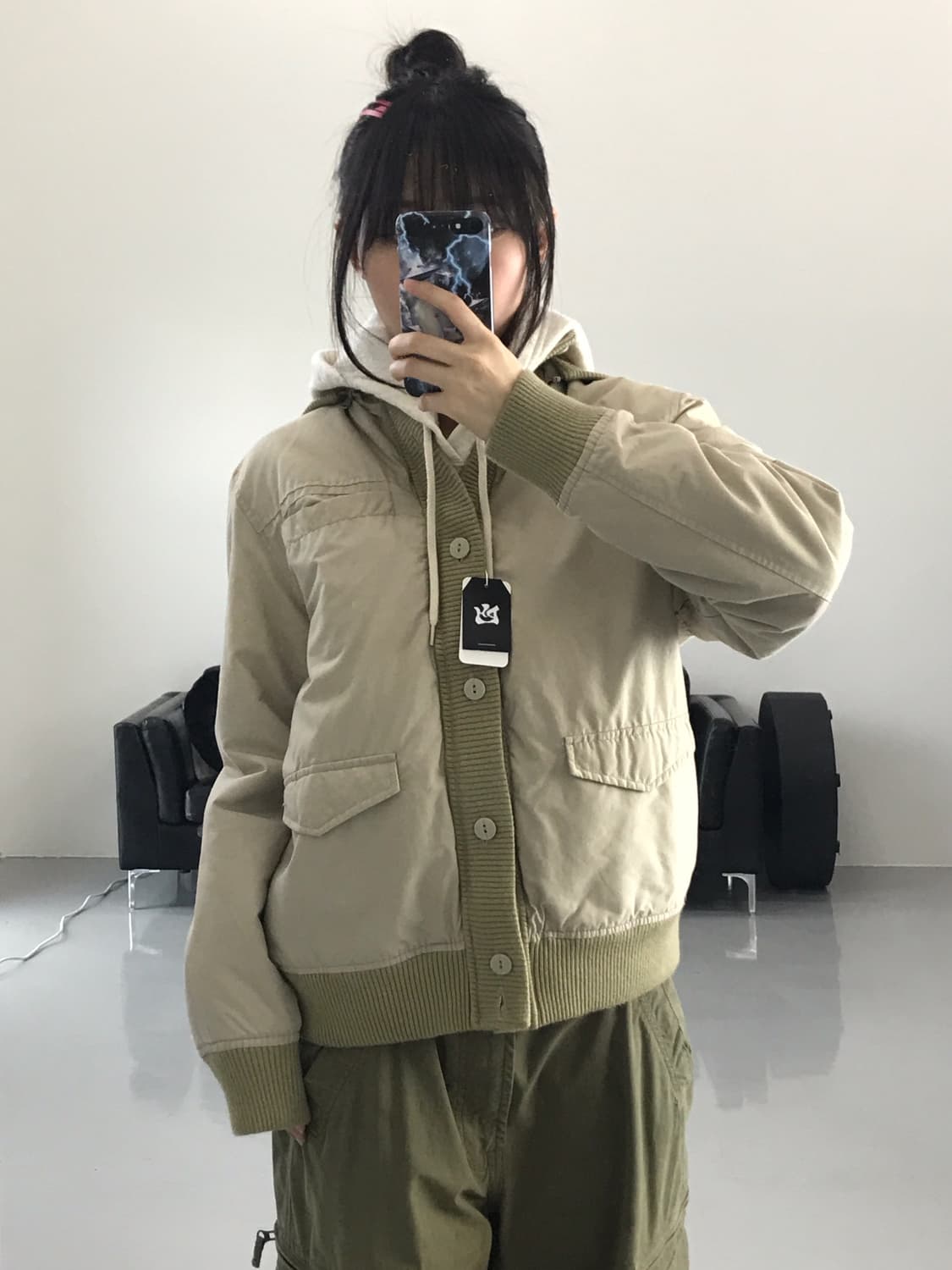 Jpn Beige Hoodie Jumper 상품이미지1