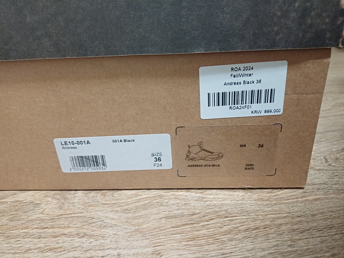 ROA 안드레아스 블랙 36 로아 하이킹 상품이미지2