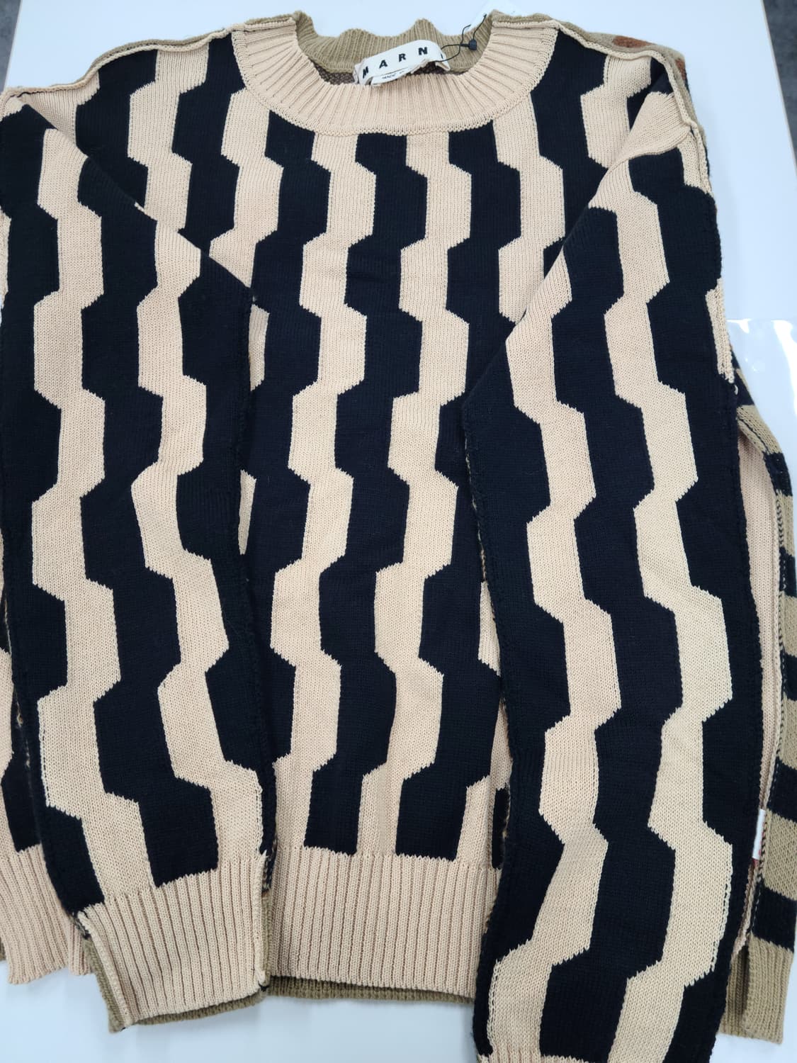 마르니 믹스패턴 니트 사이즈52 상품이미지3