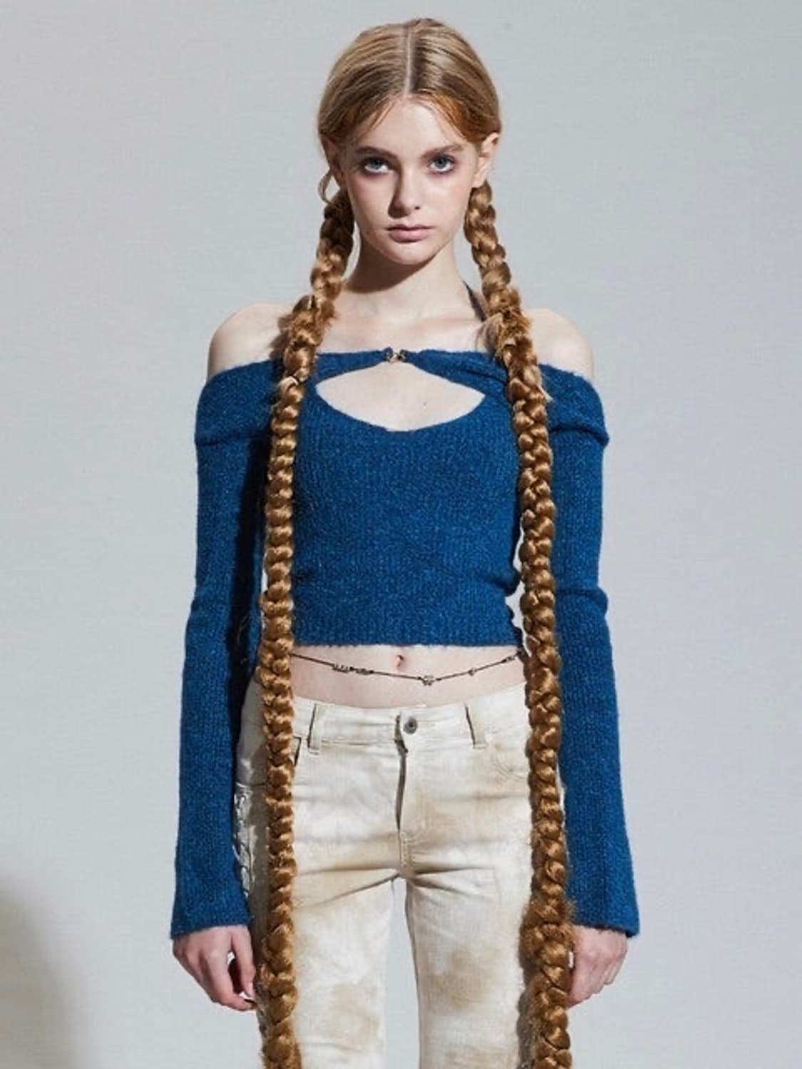 새상품) 페인오어플레져 세이렌 볼레로 세트 마린블루 상품이미지1